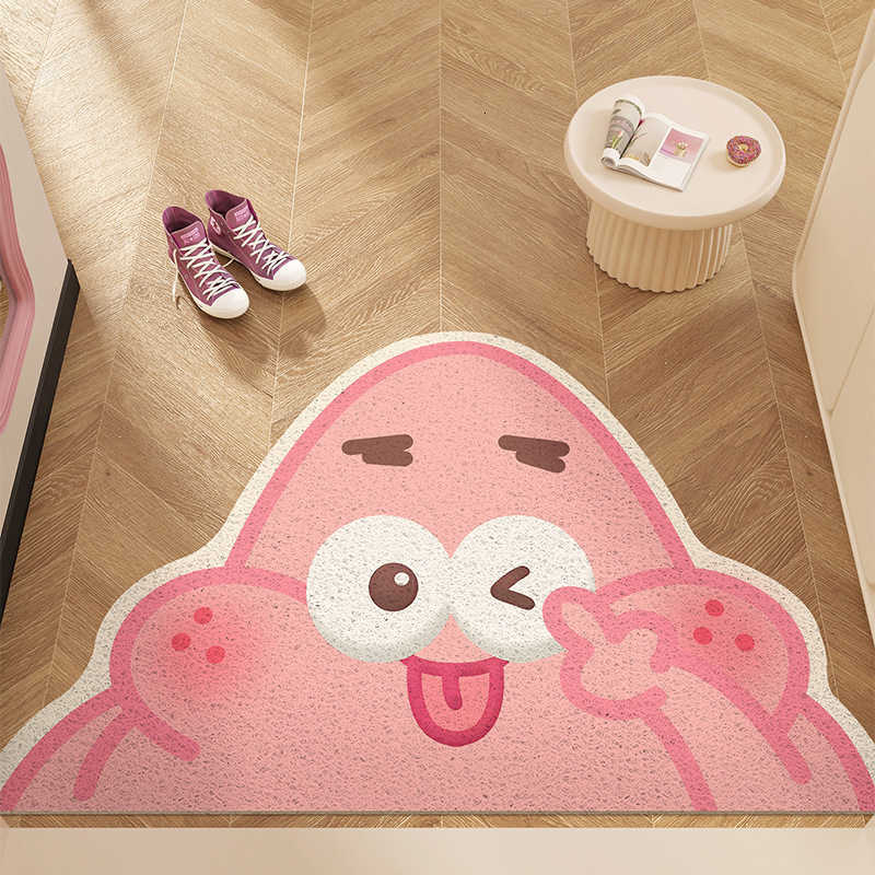 New popular cartoon anime silk loop entrance doormat hand washable customizable non-slip dirt-resistant dirt-absorbing and can be labeled S260207