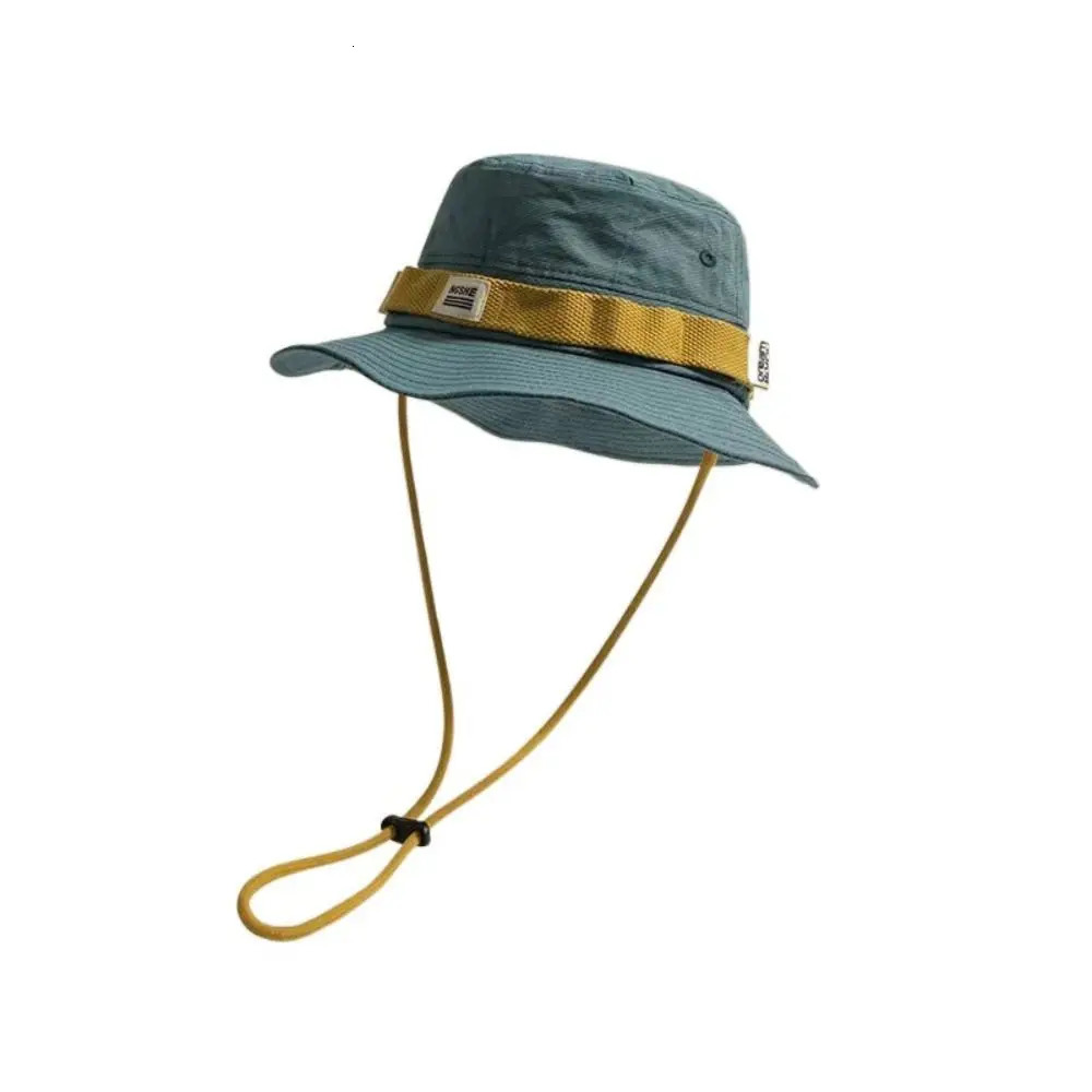Travel Contrast Vintage Fisherman Hat for Men and Women Summer Outdoor Camping Mountaineering Hat Large Brim Sun Hat 260204