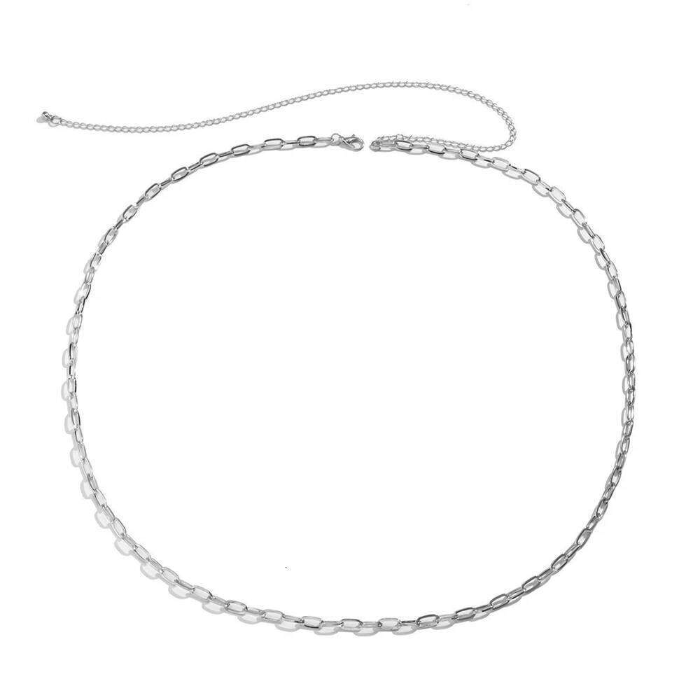 HipHop Belly Chains for Women Gold and Silver Color Metal Holiday Beach Bikini Waist Body Chain Jewelry Versatile Accessory Gift X260209