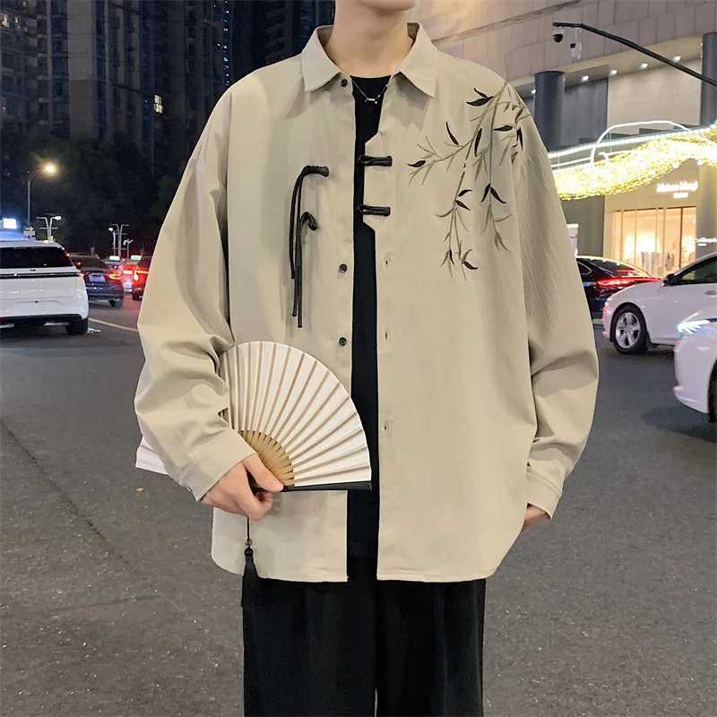 Mens Long Sleeve Blouse Men Clothing Fashion Shirts Casual Streetwear Smart Streetdress New Spring Autumn Hombre Male Clothing C260209