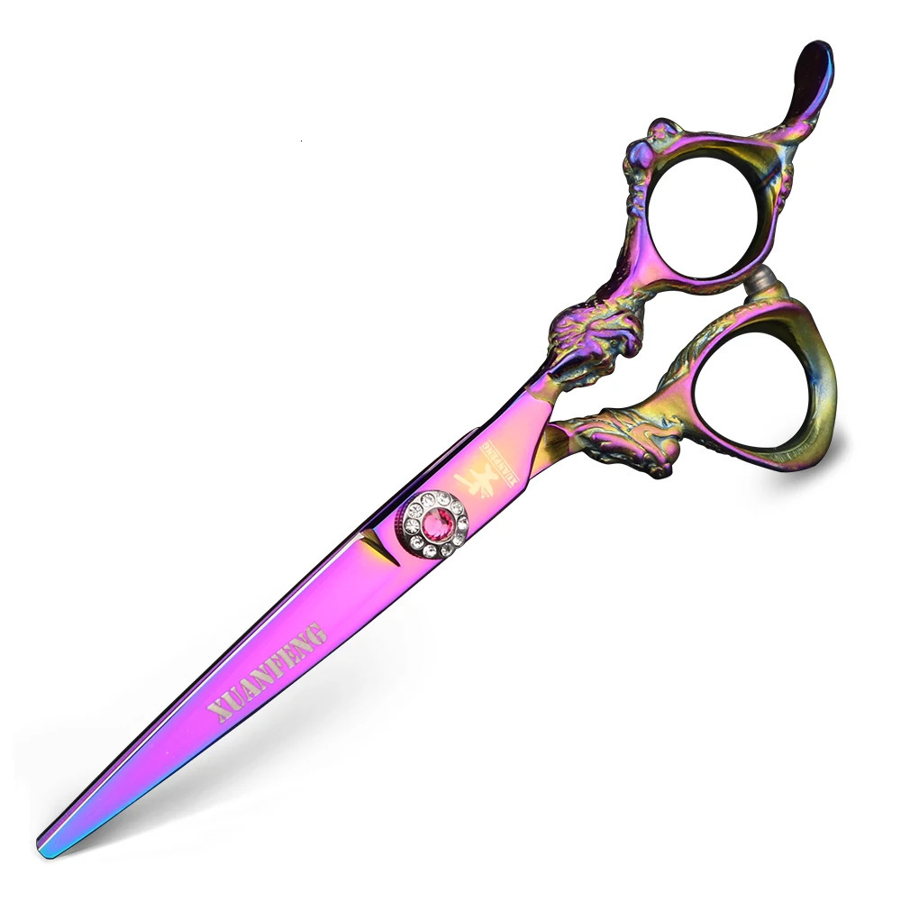 XUANFENG 6 inch dragon handle hair scissors Barber styling tools Cutting and thinning 260205