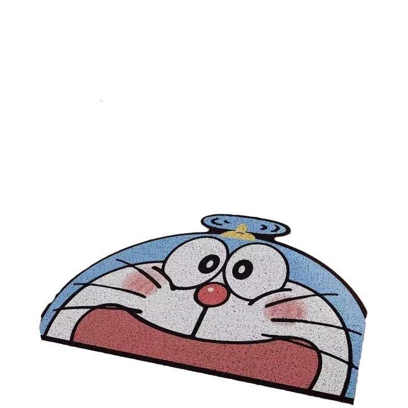 Silk loop floor mat for home entrance cartoon Doraemon doormat non-slip entryway mat hallway doorway foot mat S260207