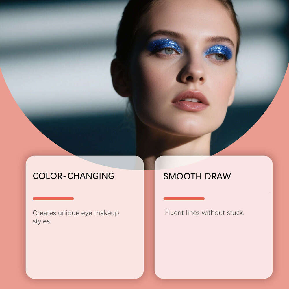 AMZ Color-Changing Eyeliner Gel Pen#04 Smooth and fluid eyeliner with intense color that resists smudging, a dazzling stage makeup pen