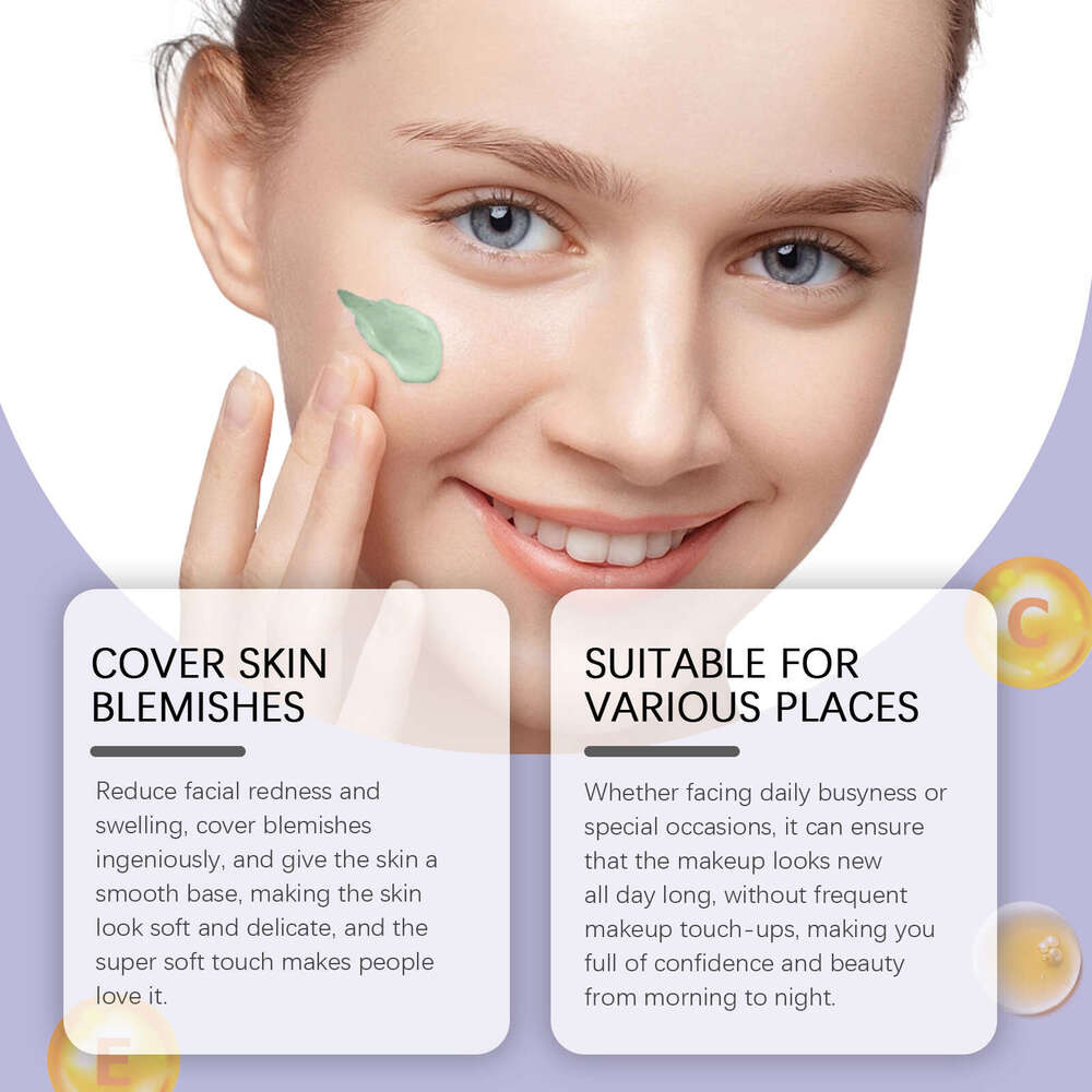 Eelhope Primer Lightweight Long-lasting Concealer Gentle Hydrating Moisturizing Skin Care Makeup Base