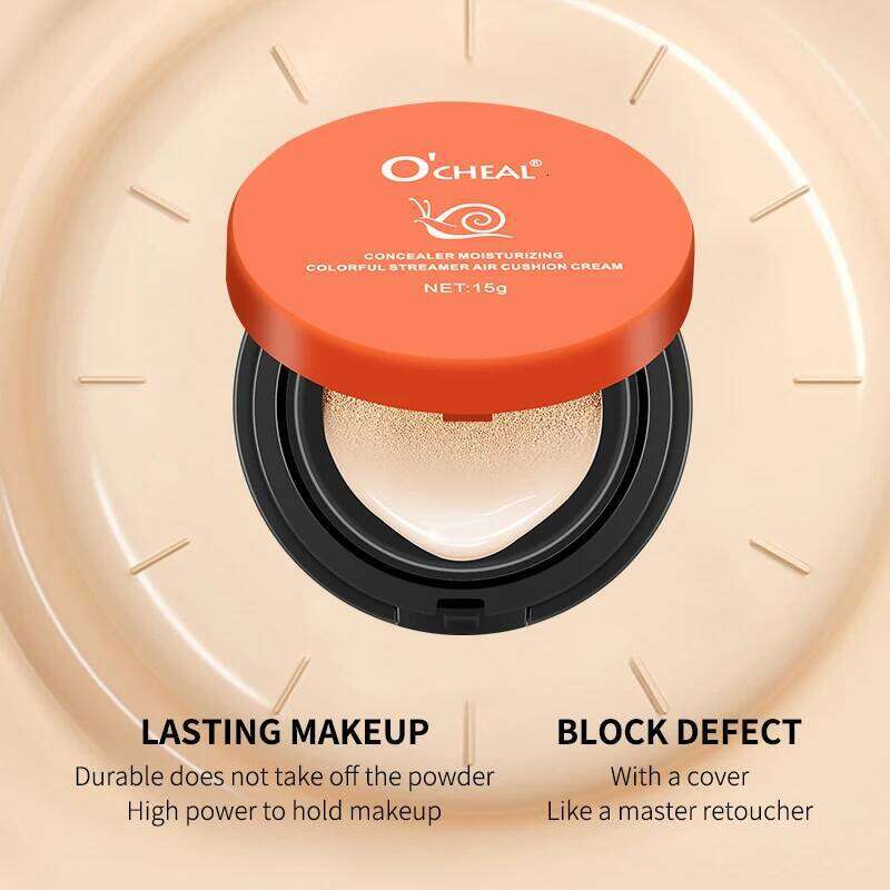 OCHEAL Whitening BB Foundation Cream Face Concealer Air Cushion for Girl Make Up Facial Beauty Makeup 26L0209