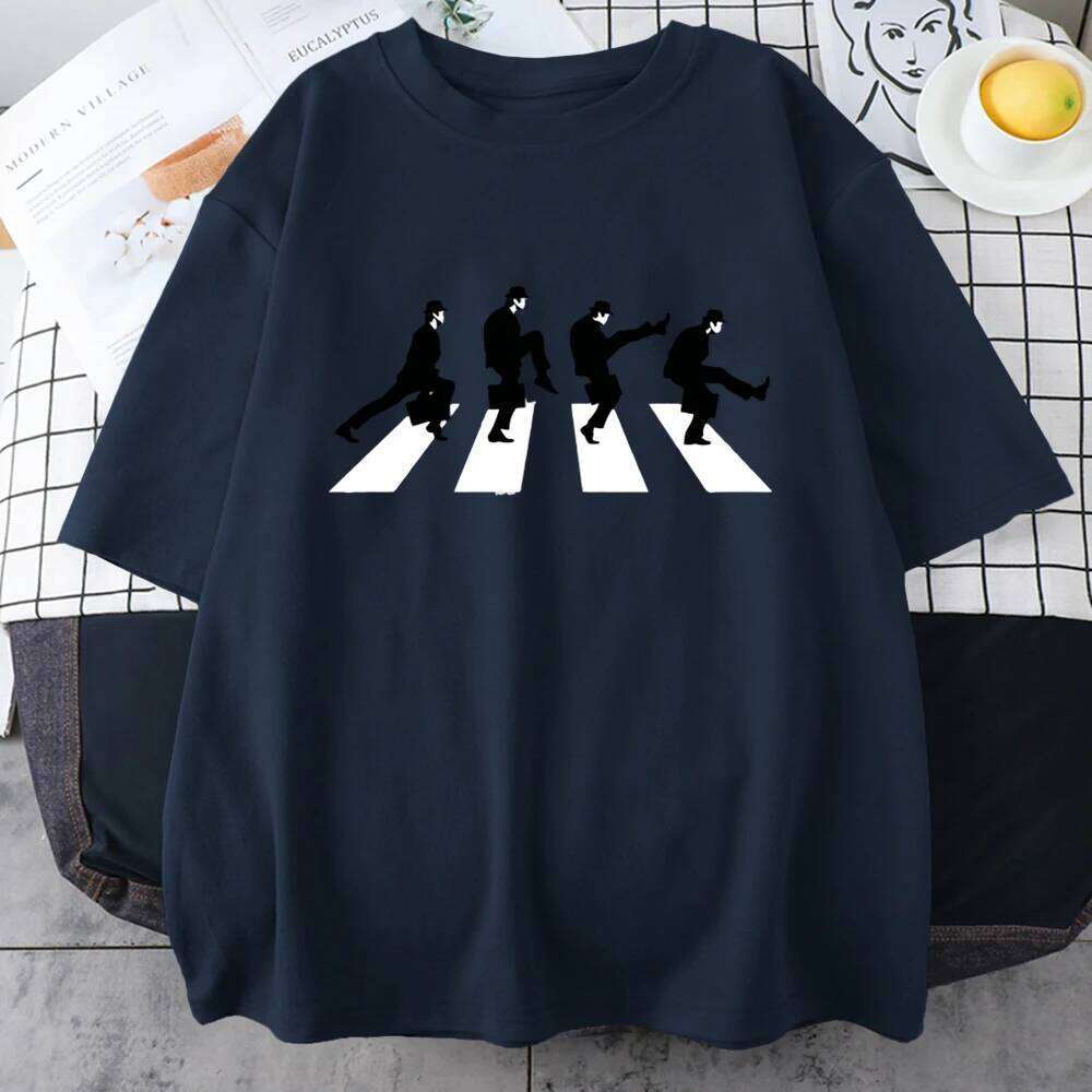 Men T-Shirt Monty Python The Ministry Of Silly Walks T Shirt Street Funny Short Sleeved Cotton Oversized Tshirt Personality Tee X260209