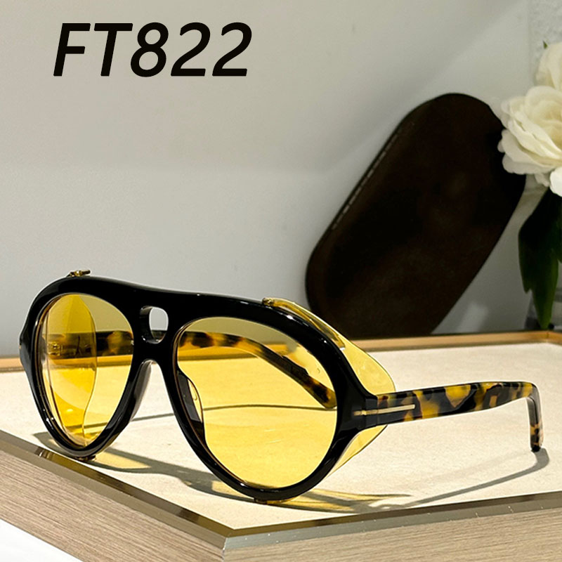 Male female designers fashion sunglasses personalized summer outdoor casual glasses fashion party runway goggles style UV protection random box FT882