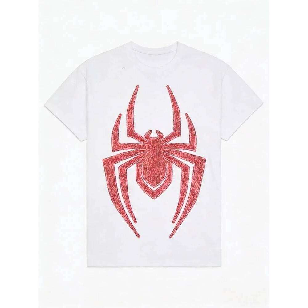 Mile Morales Spider Logo Graphic Print High Quality Men's and Women's Short Sleeve Loose Casual T-Shirts X260209