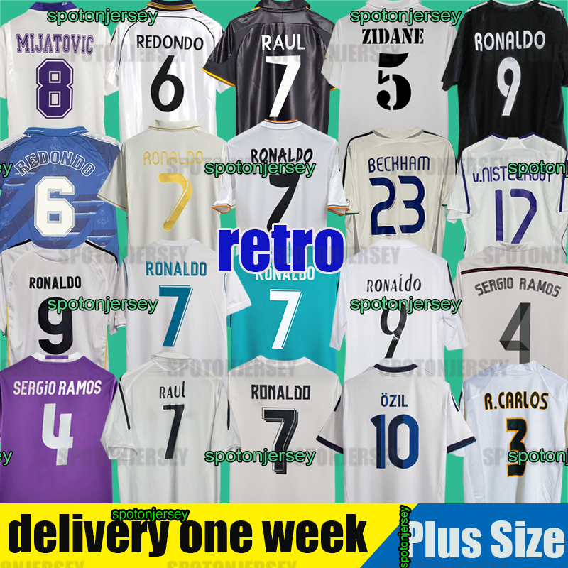 camiseta realmadrid Retro Soccer Jerseys Finals Football Shirt GUTI BENZEMA SEEDORF CARLOS RONALDO KAKA ZIDANE Beckham RAUL FIGO Vintage 11 12 13 men kits madrids