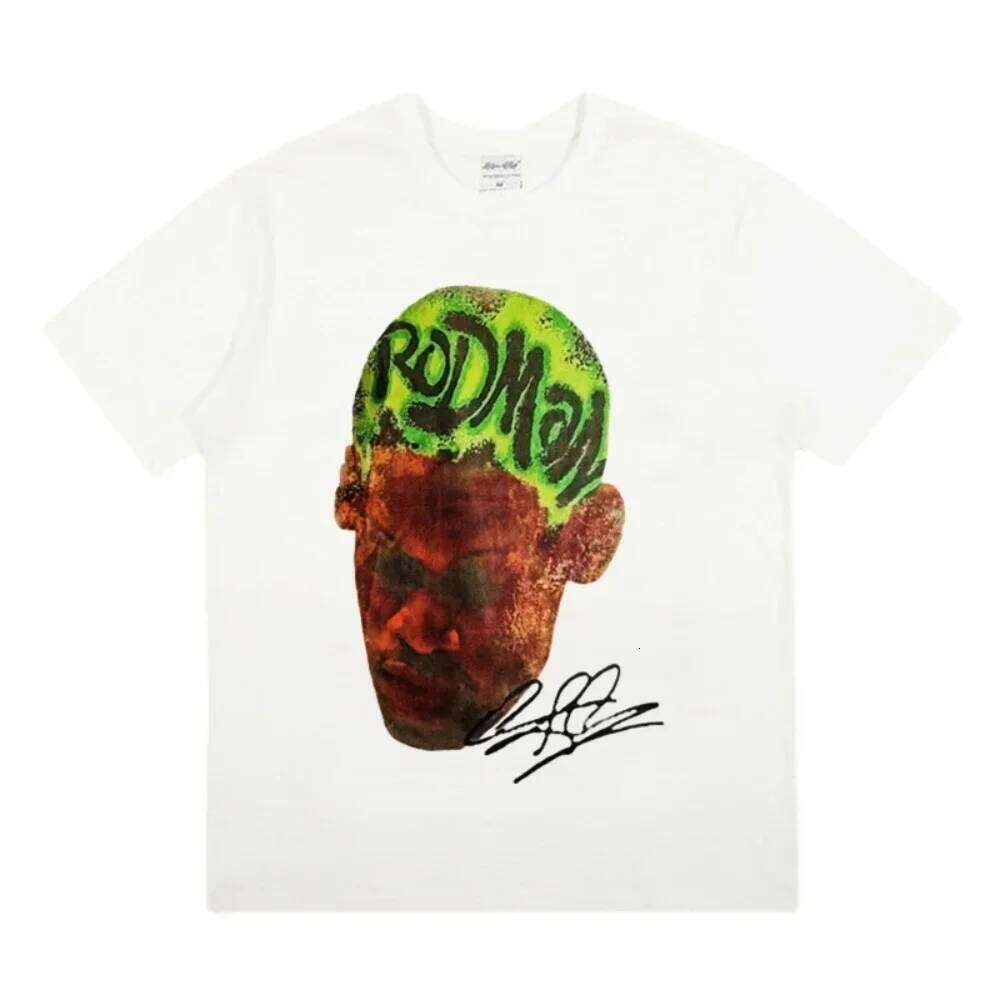 Fashion Men Women T-shirt Rodman American Big Head Crew Neck Short Sleeve Cotton T-Shirt Street Wear Tops Clothing X260209