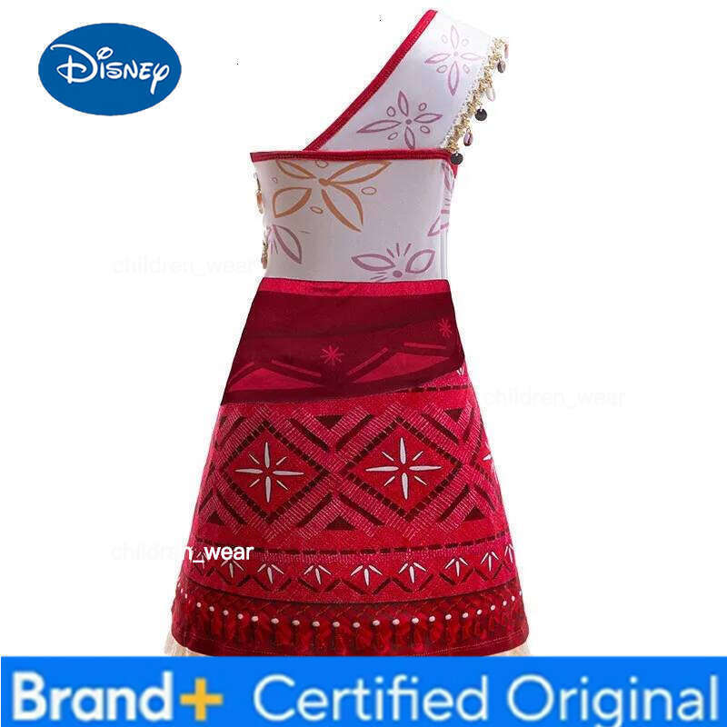 Disney 2 New Movie Moana Princess Same Style One-Shoulder Strap Printed Asymmetric Dress Girl Christmas Party Gift H260209 - view 3