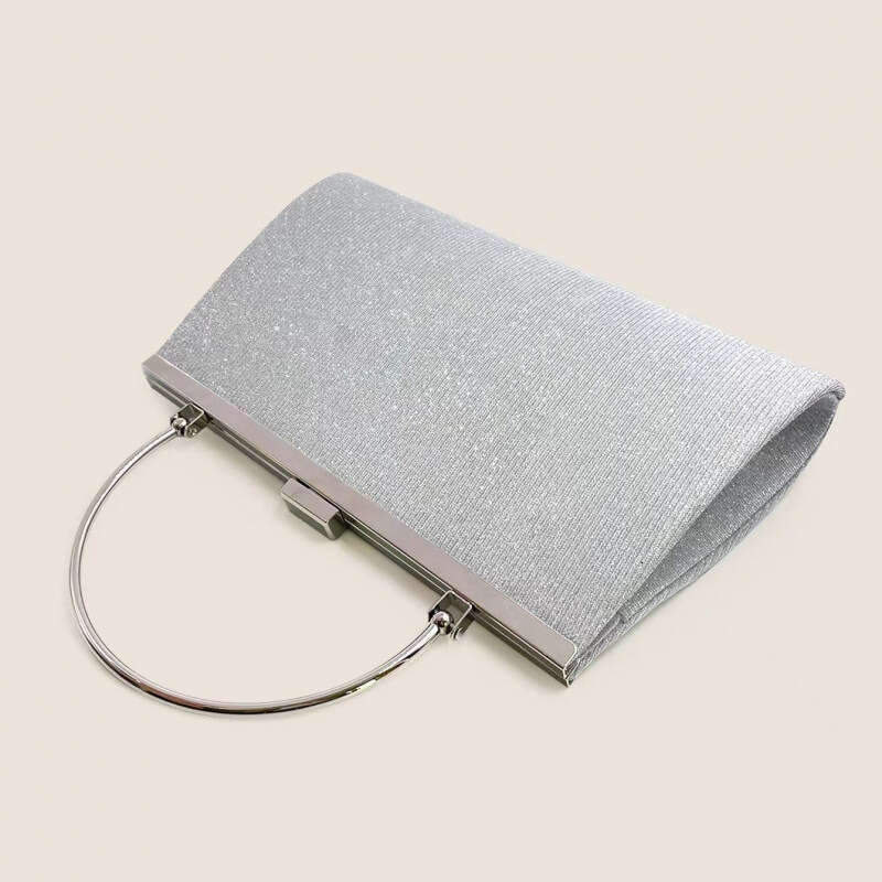 New Simple Fashion Pleated Handbag Shiny Evening Phone Women S Banquet Cheongsam Dress Bag