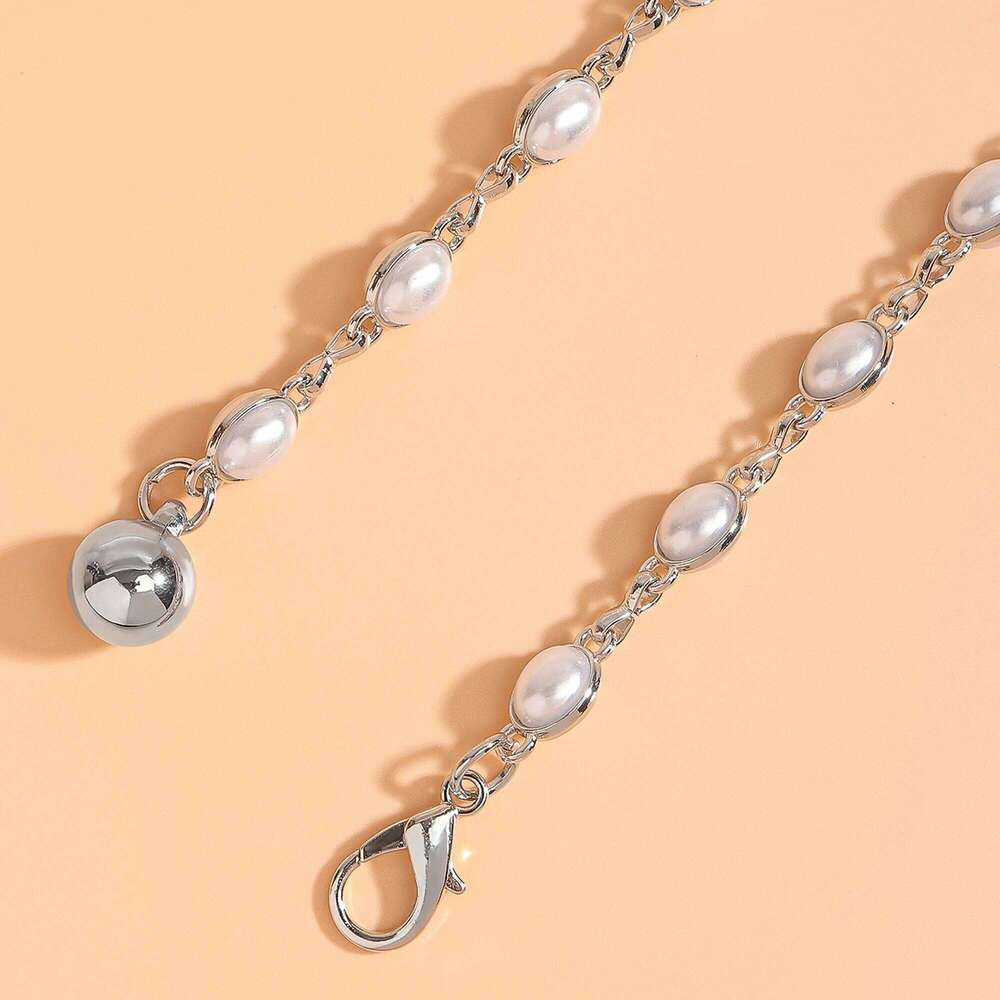 The new pearl simple everything fashion women thin waist with dress temperament chain X260209