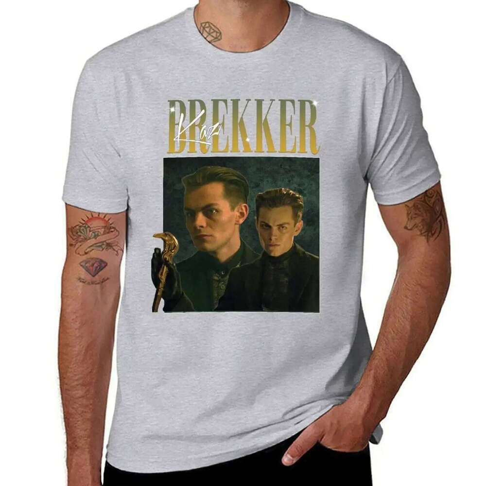 Kaz Brekker Shadow and Bone Six of Crows 90's Style Shirt T-Shirt plain cute tops vintage clothes heavyweight t shirts for men X260209