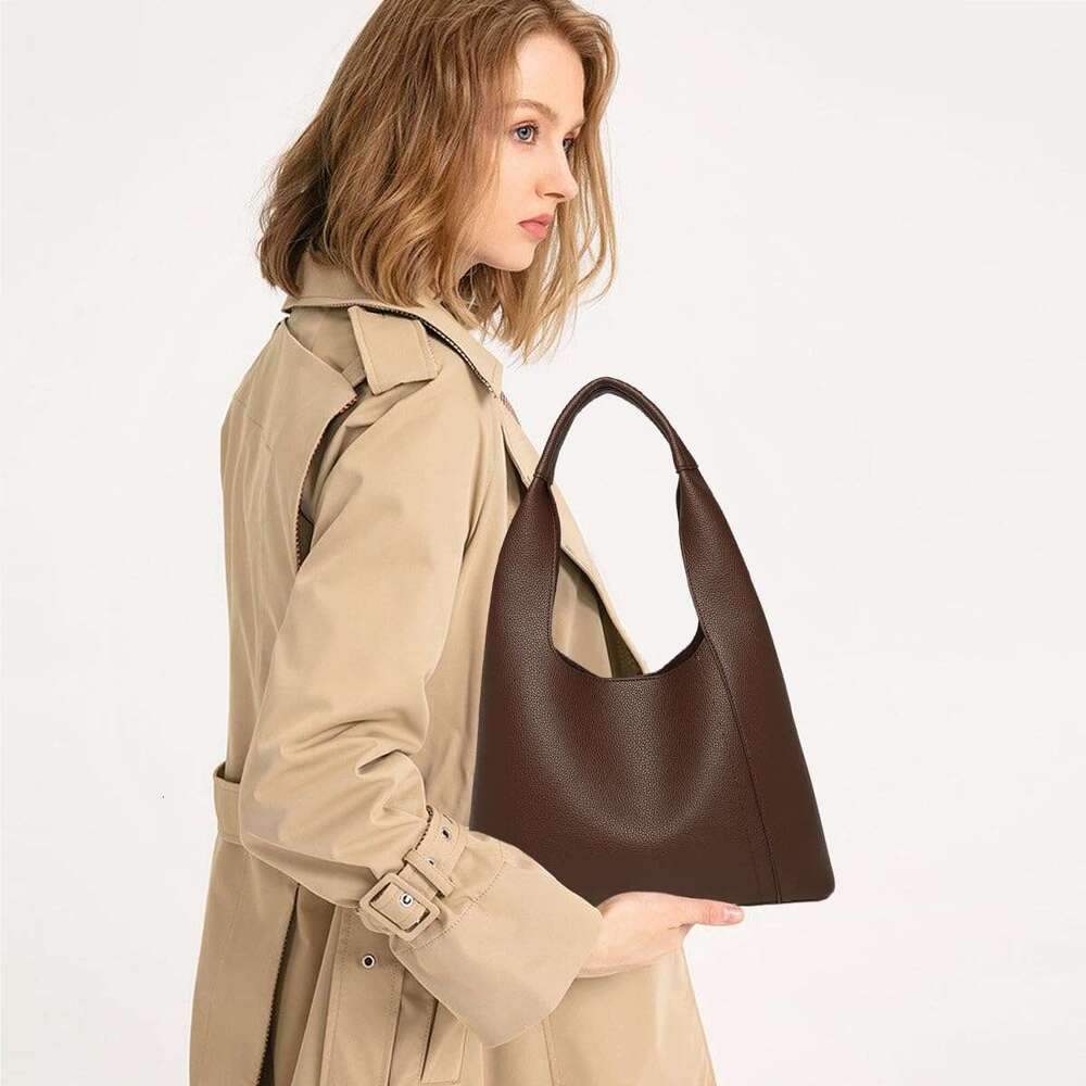Slouchy Hobo Tote Bags For Women Retro PU Leather Shoulder Handbag Purse Large Capacity Pcs