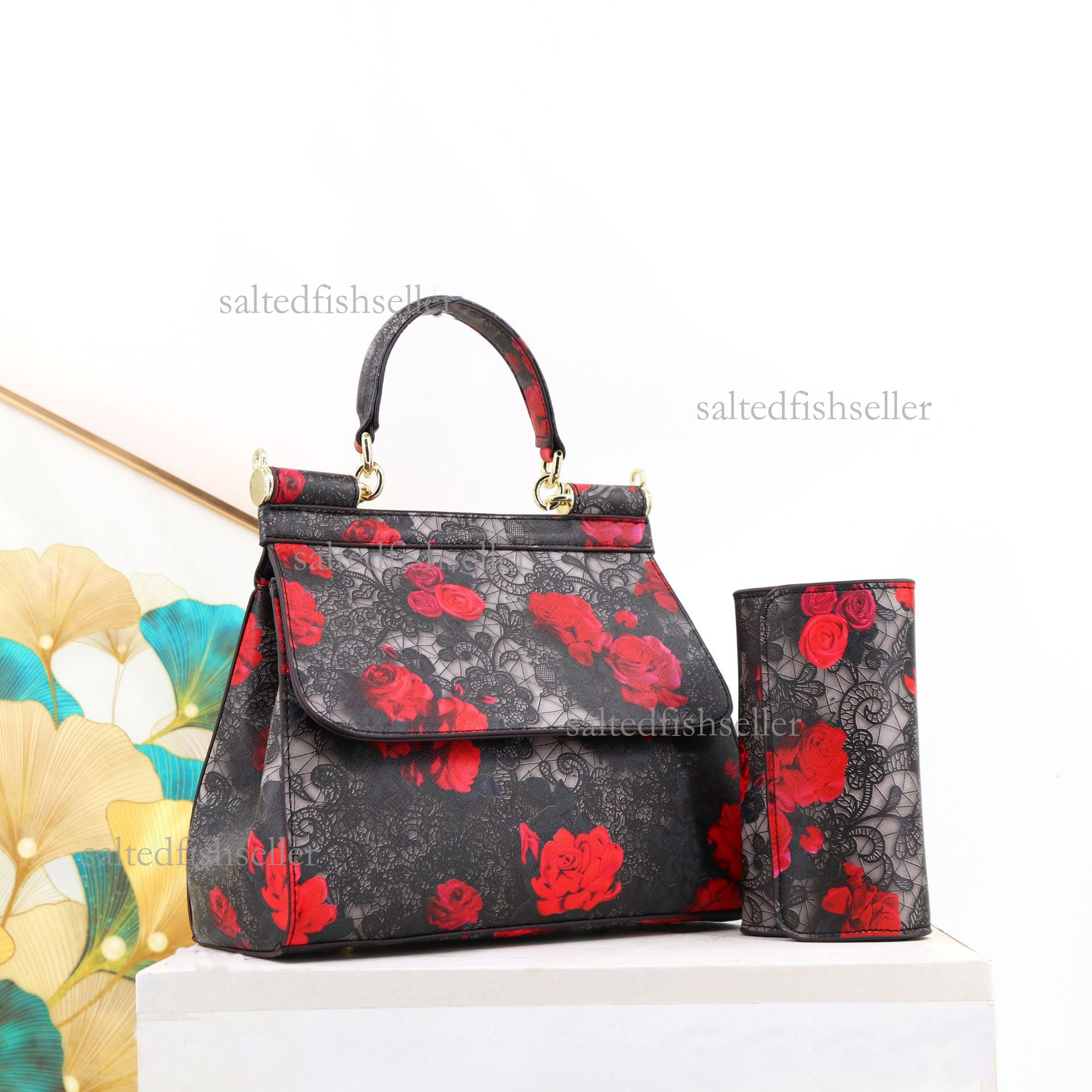 2026 Luxury Fashion Printed Handbag Explosive Chinese Style Brand Texture Women's Single Shoulder Steamed Bun Mother Bag Trendy Wallet Leisure PU