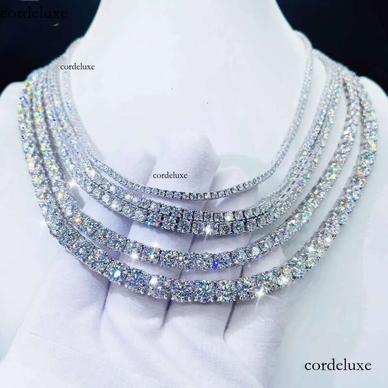 Factory price full size moissanite bracelet necklace pass dia tester tennis chain 93