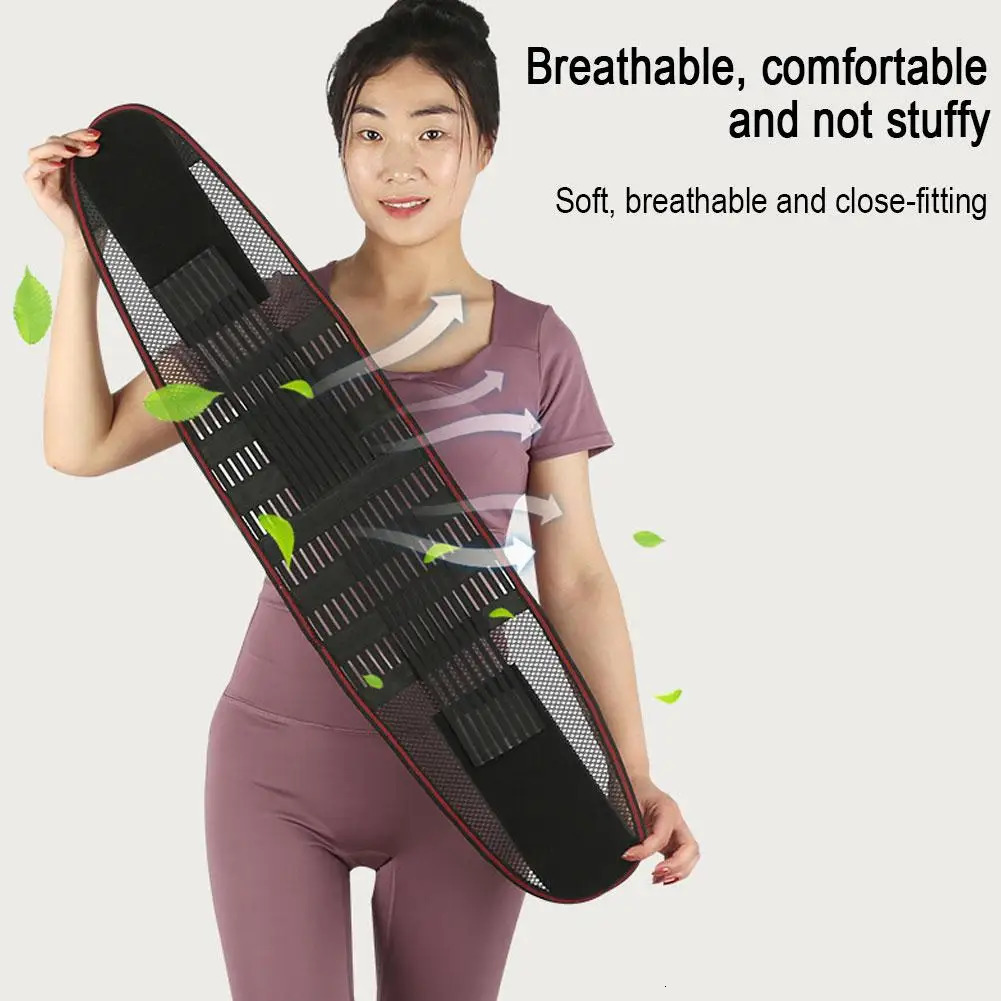 Waist Support Belt Breathable Mesh For Summer Fitness Adjustable Back Brace Trainer Herniateddisc S9l5 260202