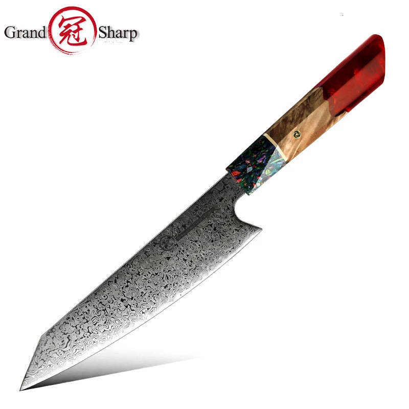 Grandsharp Chefs Knife 67 Layers vg10 Japanese Damascus Kitchen Knife Kitchen Stainless Steel Tools Gyuto Utility Kiritsuke 250715