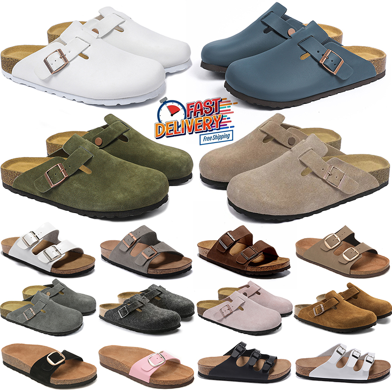 Designer Clog Slippers clogs bitkenstocks Men Women brikenstock shoes Cork Flat High Quality Fashion Leather Slide Beach Casual Shoes