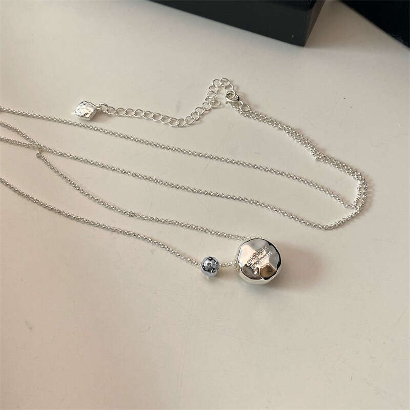 Ins Style Niche Design Irregular Silver Necklace For Women Minimalist Casual Versatile Clavicle Chain Trend