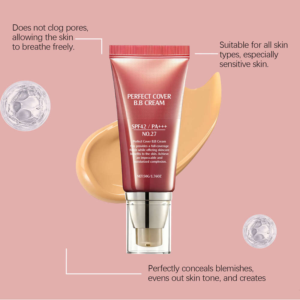AMZ Dark Skin Tone Softening Concealer Lightweight Moisturizing Brightening Matte Clear Delicate Texture Creates Hydrating BB Cream