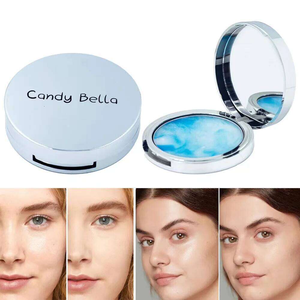Candy Bella Blue Sky And Cloud Oil Powder, Skin-friendly Skin Natural Face Long Lasting Contouring Powder Makeup 26L0209