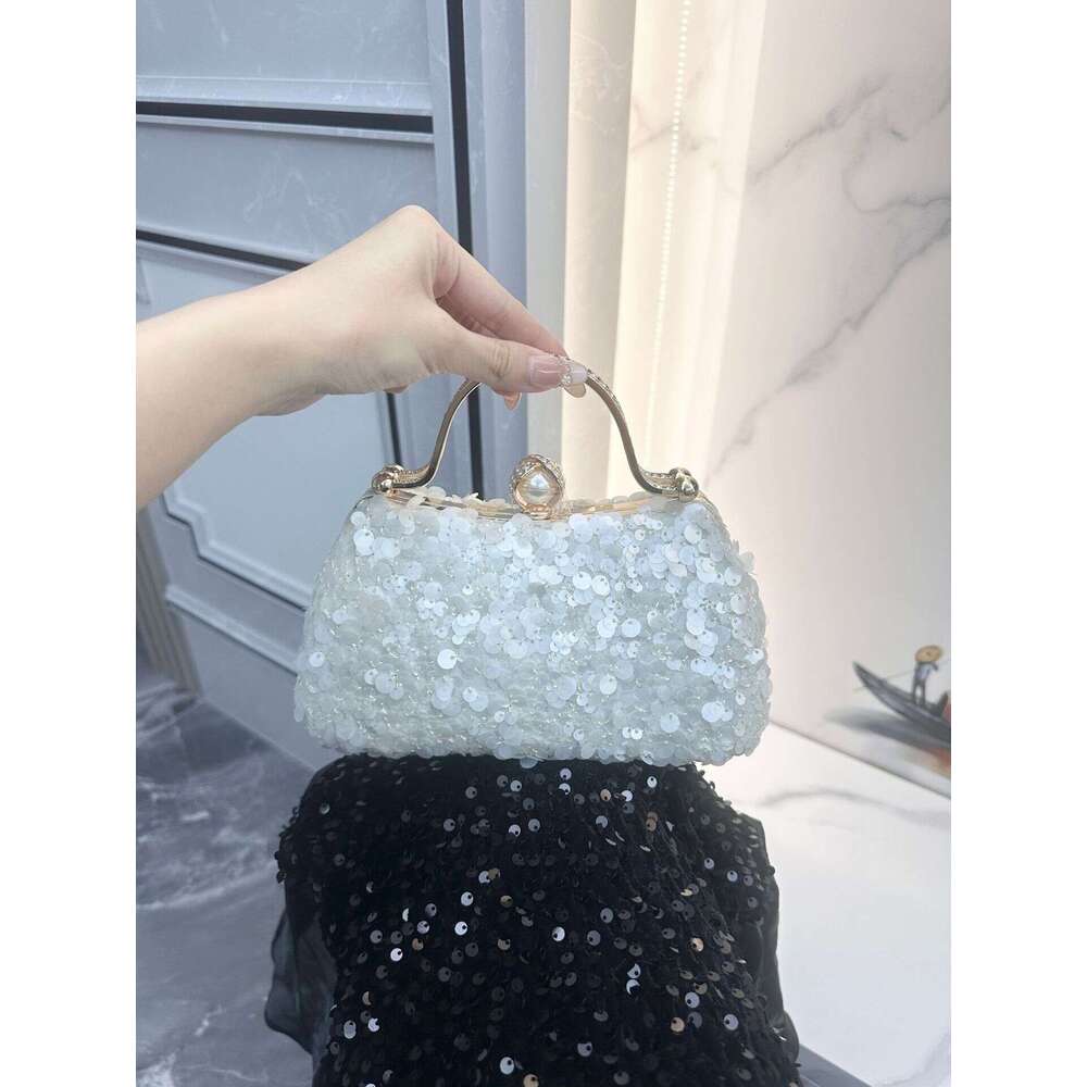 Hot-Selling Bridal Wedding Dress Clutch Women's Party Handbag Evening Sequin Banquet Bag