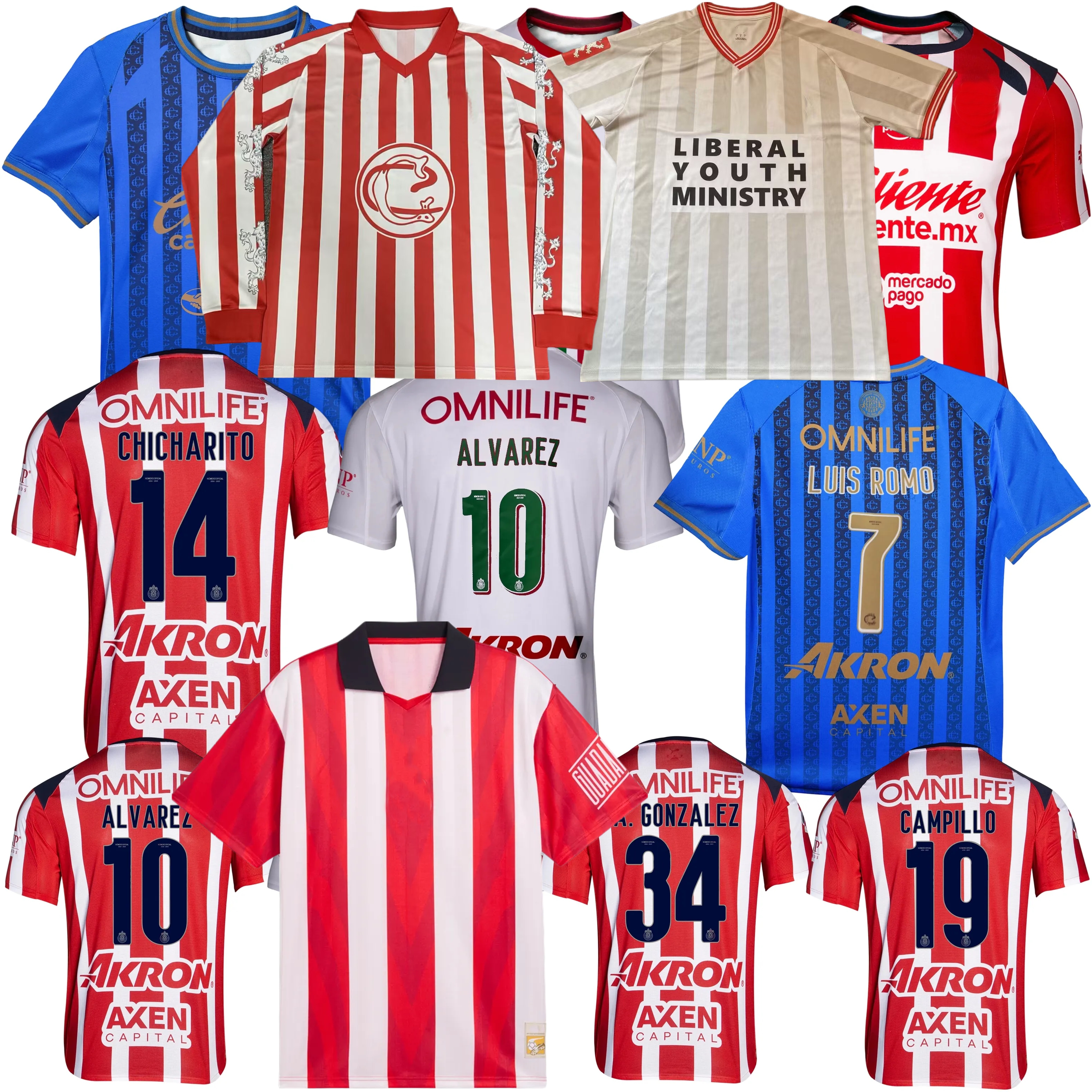 2025 2026 2027 HORMIGA CHICHARITO Chivas CD Guadalajara Soccer Jerseys A.GONZALEZ ALVAREZ I.BRIZUELA C.COWELL ALVARADO PULIDO E.GUTIERREZ football men and kids shirt
