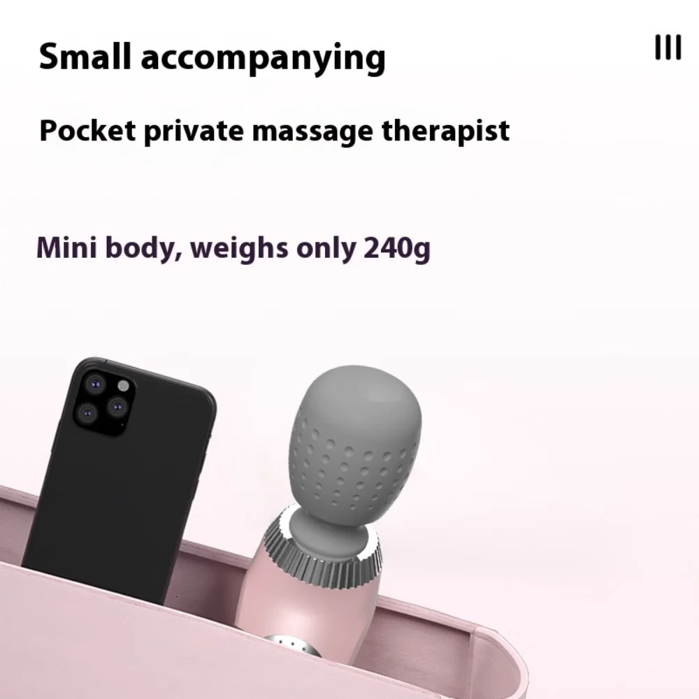 Deep Tissue Massage Gun USB Rechargeable Portable Full Body Muscle Massage 5-speed Adjustable Fascia Gun Pink and Black 260203