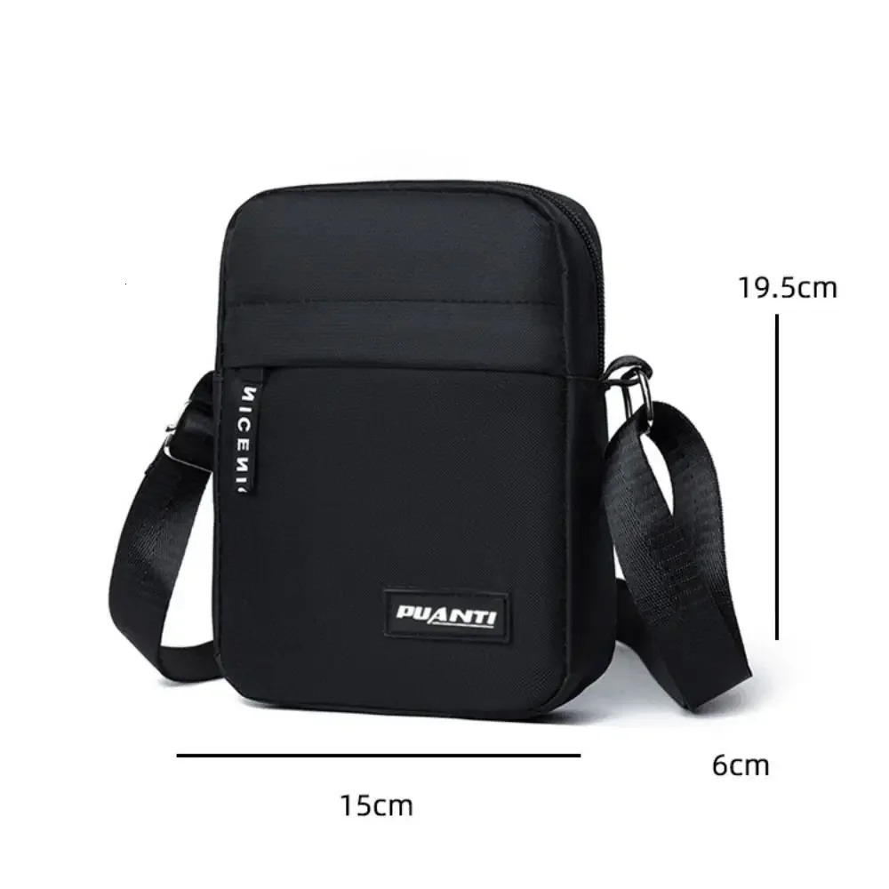 MultiFunction Mens Bag High Quality Nylon Man Messenger Crossbody Bags Fashion Casual Small Handbag Shoulder 260208