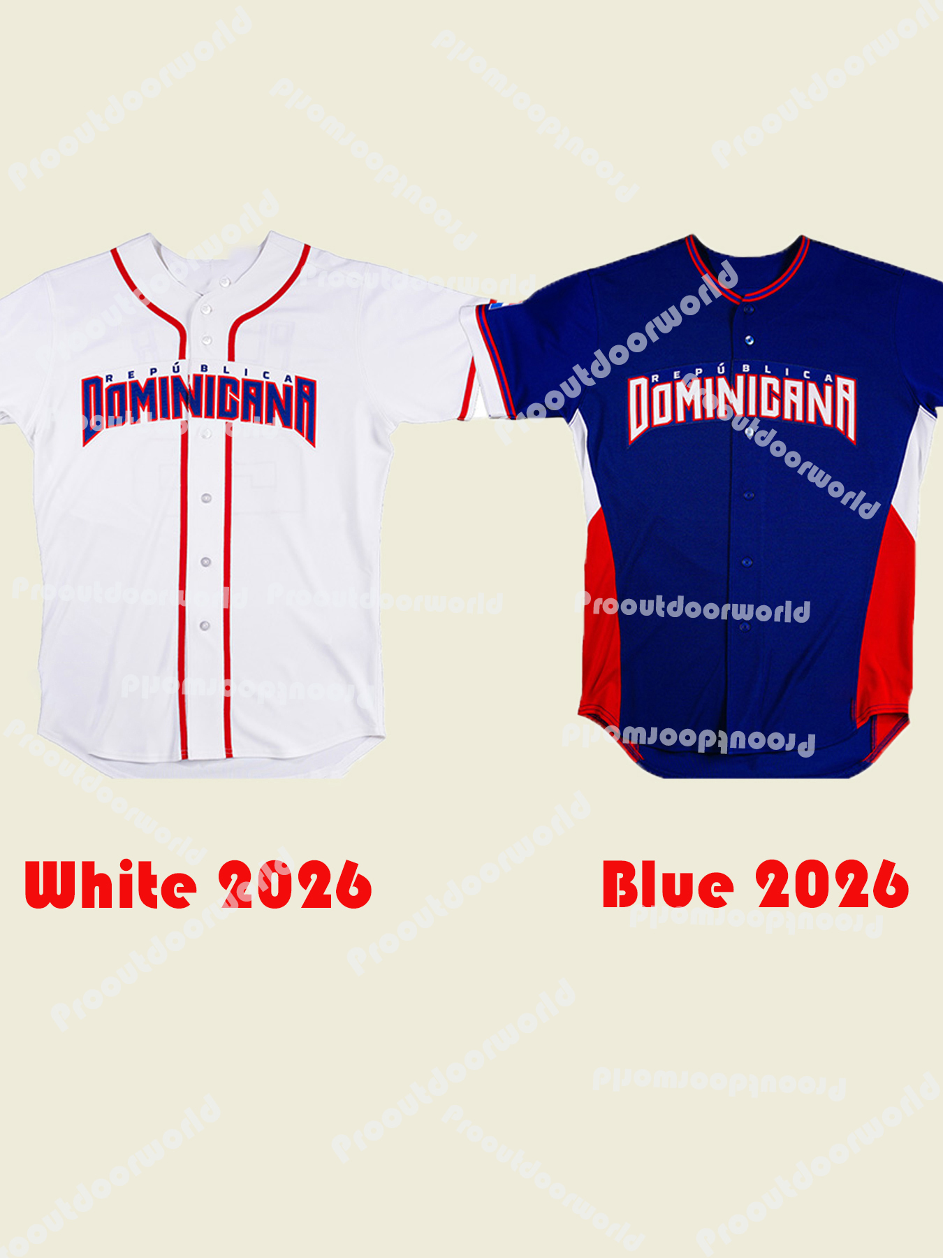 Dominican Republic 2026 Baseball Jersey Guerrero Jr. Tatis Jr. Soto Alcantara Bello Marte Machado Doval Castillo Wells Jc.Abud Caminero Sanchez Custom