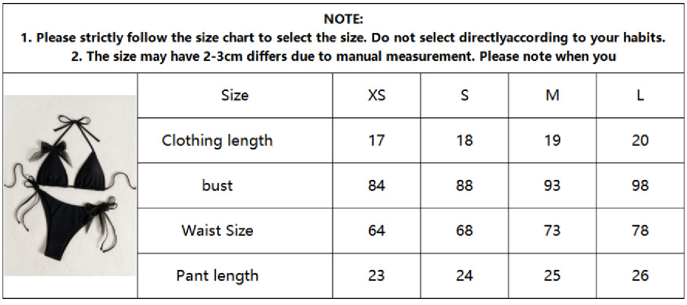 Women's Swimwear Solid Color Strap Ribbon Backless Sexy Bikini Two-Piece Swimsuit For Womenbikini