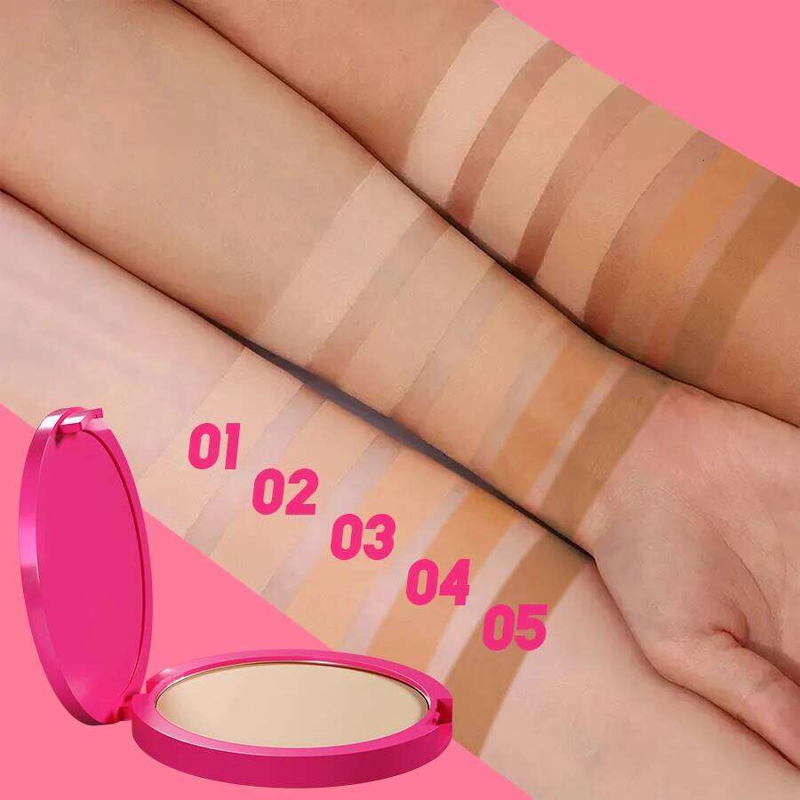 4 Color Oil Control Matte Long Lasting Flawless Setting 1PC Face Makeup Full Coverage Pressed Powder Gifts 26Li0209