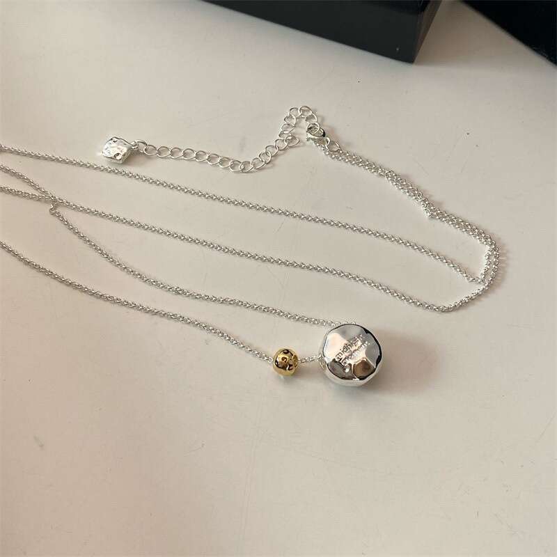 Ins Style Niche Design Irregular Silver Necklace For Women Minimalist Casual Versatile Clavicle Chain Trend