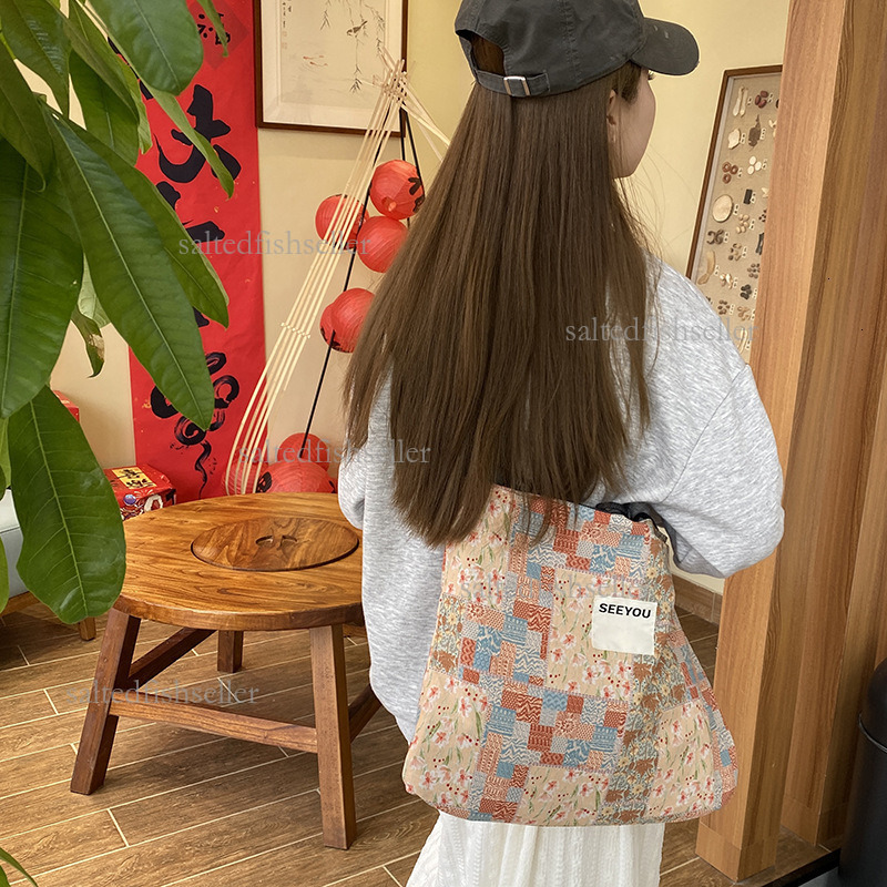 2026 Chinese Style Luxury Double-sided Canvas Bag Versatile Women's Dual-use Commuting Tote Casual Shoulder Bag Large Capacity Portable Shopping 