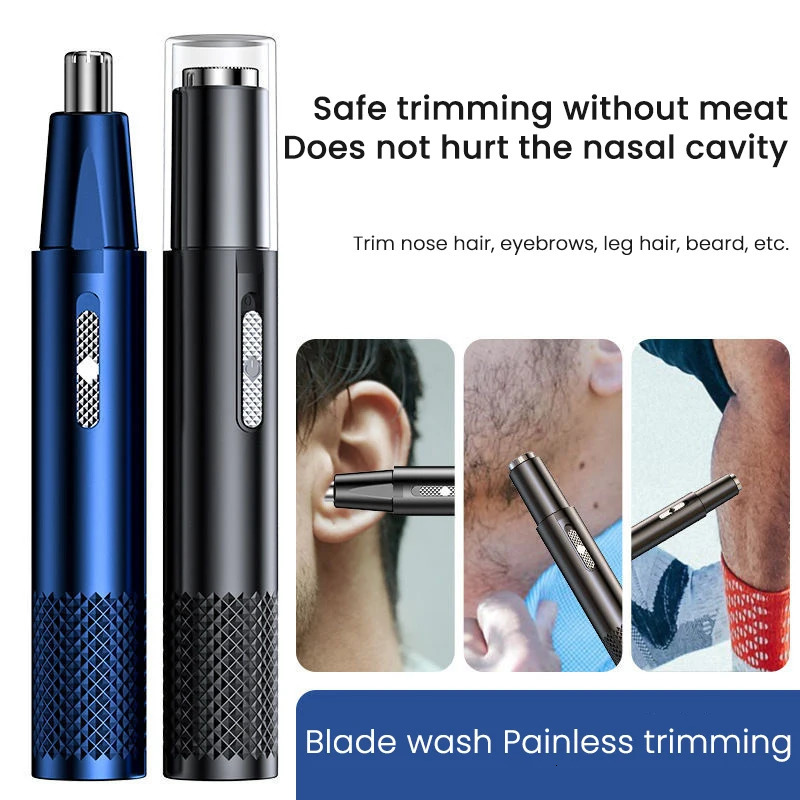 Electric Nose Hair Clipper Rechargeable Multikinetic Shaving Twoinone Unisex Fully Automatic Washable Trimmer 260205