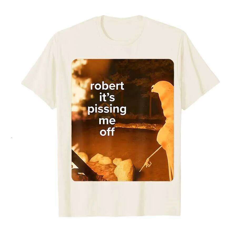 Marcus The Worm Robert Meme T-shirt for Men Women 100Cotton T Shirts Short Sleeve Tops Popular Fashion T-shirts Comfortable X260209