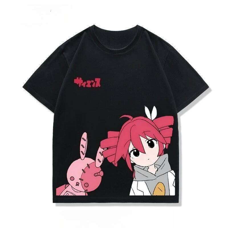 Kasane Teto Short Sleeve T-shirt Summer Cosplay Costume Casual Student Loose Tops Breathable Top X260209