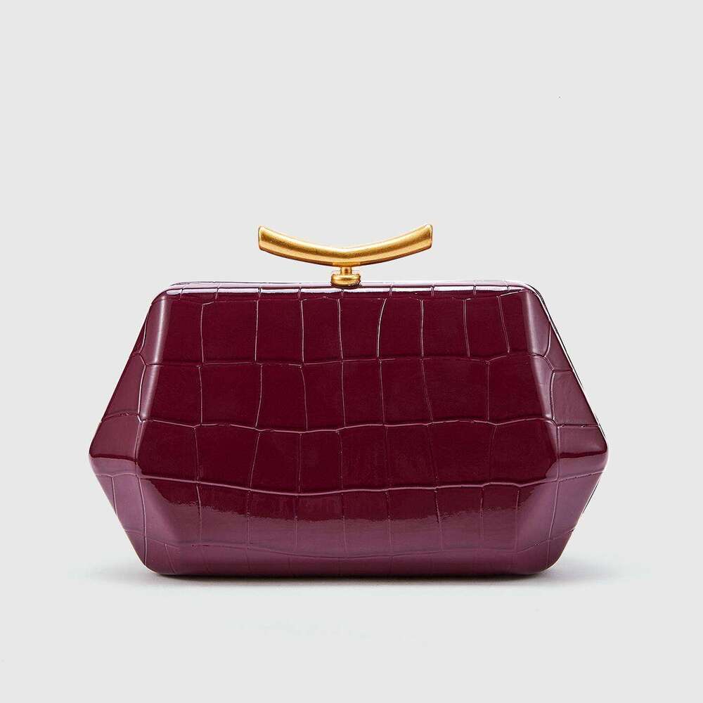 Clutch Bag Cross-Border Foreign Trade Women's European And American New Style Single Shoulder Crossbody Irregular Crocodile Pattern Fashion Weddi
