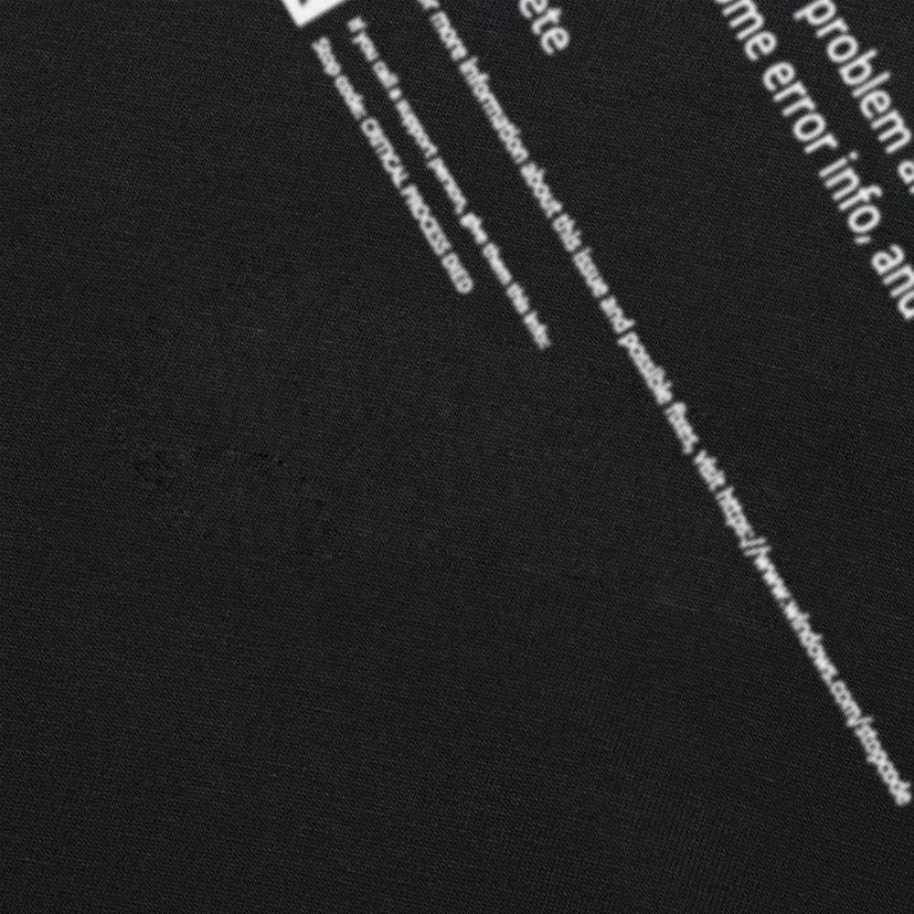Funny Blue Screen of Death Geek Halloween Party Graphic T-shirts Men Fashion Casual Tshirt 100 Cotton Loose Oversized T Shirt 260118