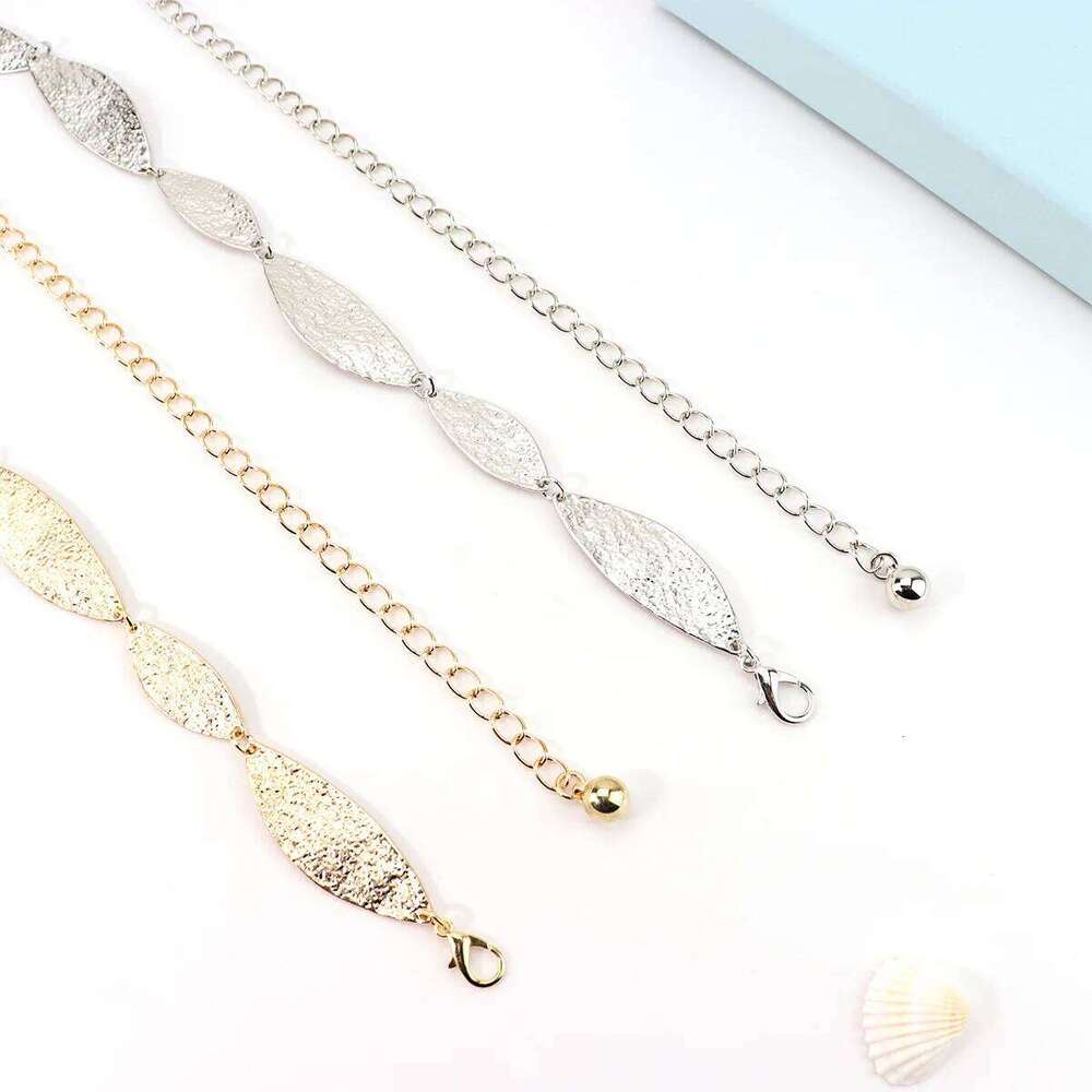 New Bohemian Style Metal Leaf Waist Accessories Fashion Retro Belt for Dress Unique Design Chain X260209