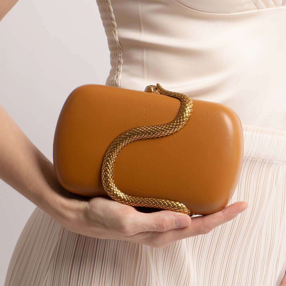 Clutch Bag Summer Foreign Trade Cross-Border Direct Sale PU Clutch Snake Fashionable Crossbody Shoulder European And American Evening Bag