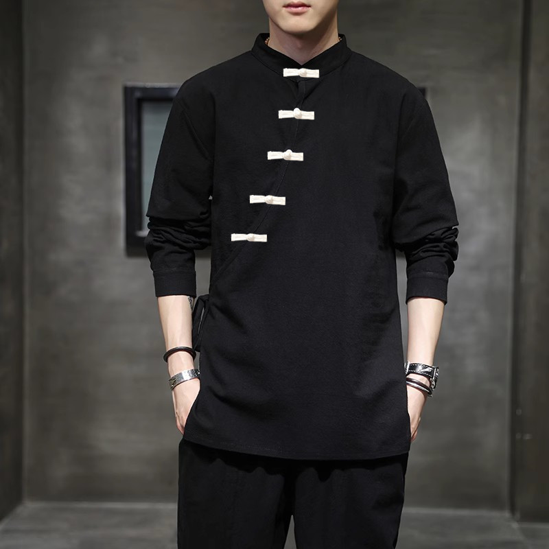 New Chinese Sle Linen ort Men Summer Tang Suit Improved Version Top Outerwear