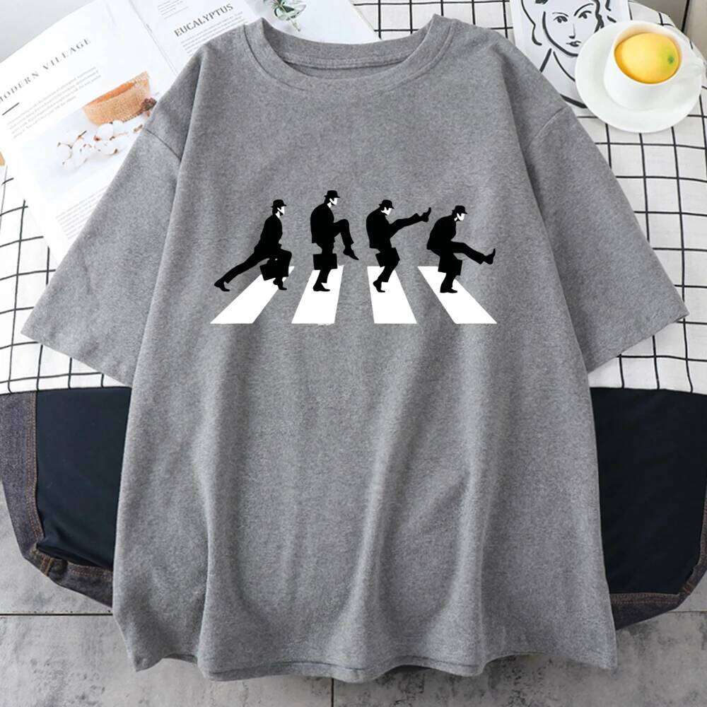 Men T-Shirt Monty Python The Ministry Of Silly Walks T Shirt Street Funny Short Sleeved Cotton Oversized Tshirt Personality Tee X260209