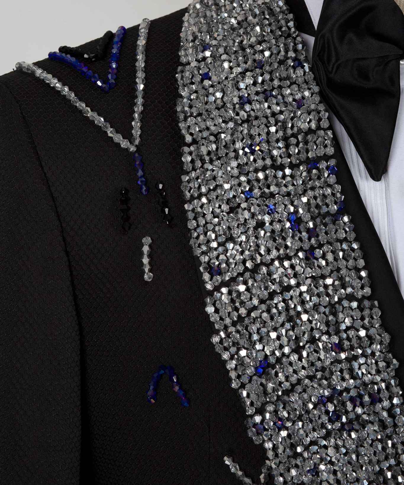 Exquisite Man Tuxedos Crystal Beaded 2 Pcs Jacket Pants Wedding Suit Luxury Shawl Lapel Evening Groom Party Outfits Customized