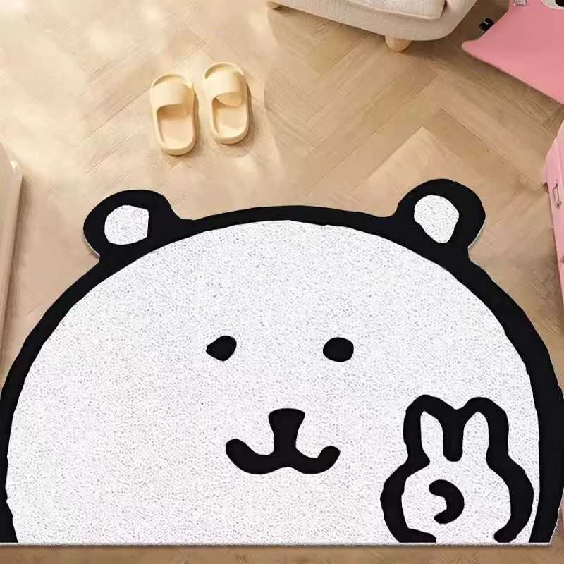 Cute Usagi entrance mat for home use non-slip silk loop carpet mat can be cut to size S260207