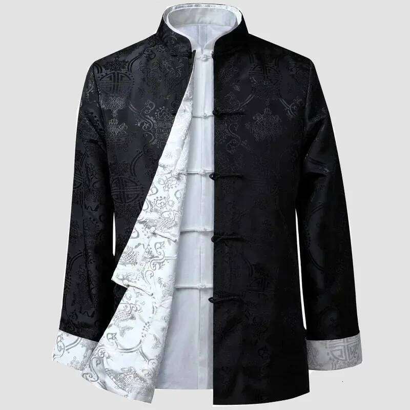 Mardi Hefxessdr Dragon Shirt Kung Fu Coats China New Year Tang Suit Traditional Chinese For Jackets Hanfu Men Clothing