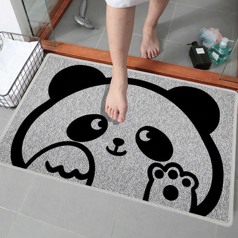 Cute Starry Sky Entryway Carpet Bathroom Door Mat Toilet Floor Mat Water Absorbent Non-Slip PVC Anti-Fatigue Floor Mat S260207