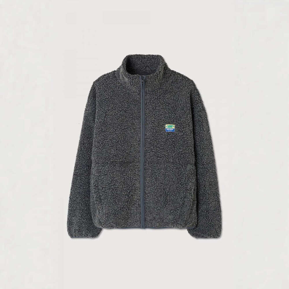 Spring Autumn European and American cross-border popular solid color casual fleece zip-up jacket with a stylish design, suitable for commuting